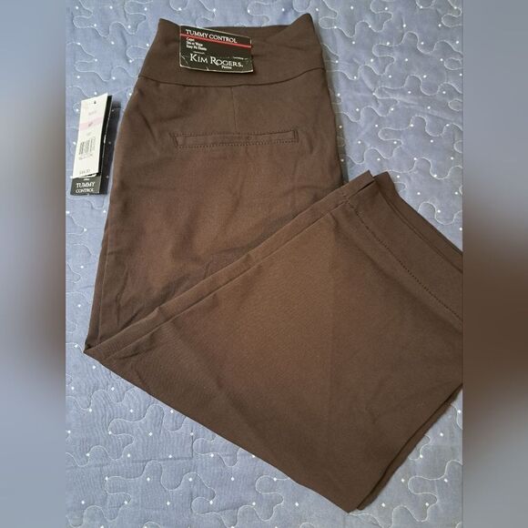 Kim Rogers brown capri pants size 6 Petite NWT - Picture 1 of 8